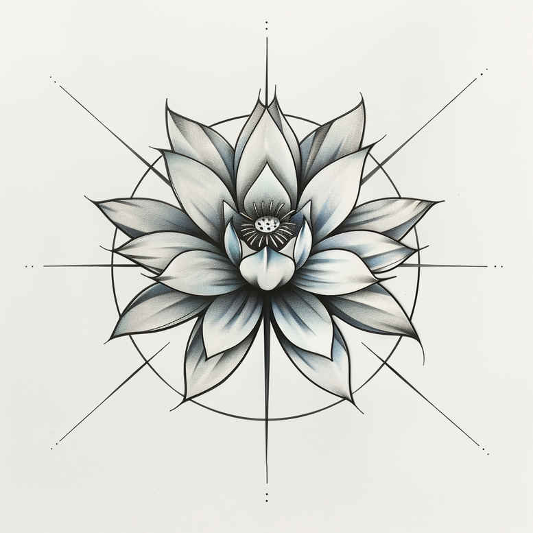 lotuses tattoo design ideas open space delicate petals for neck