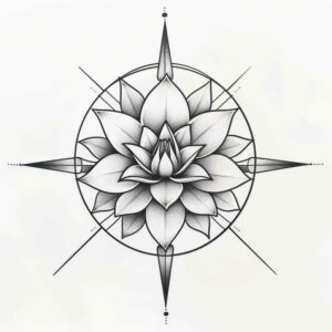 lotuses tattoo design ideas clear-cut delicate petals symbol of determination