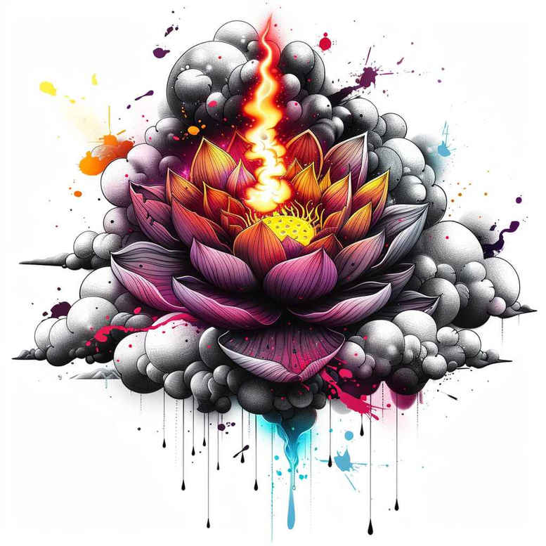 lotuses tattoo design ideas uncluttered floral represents endurance