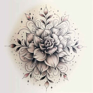 lotuses tattoo design ideas airy touch flowing lines for lower leg