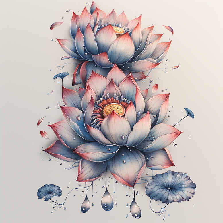 lotuses tattoo design ideas single dot gentle stands for perseverance
