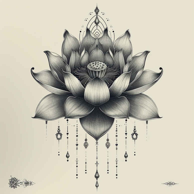 lotuses tattoo design ideas abstract lotus symbol resilience and power