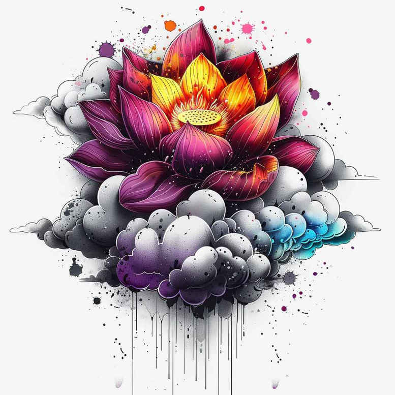 lotuses tattoo design ideas mini ink naturalistic symbol of courage