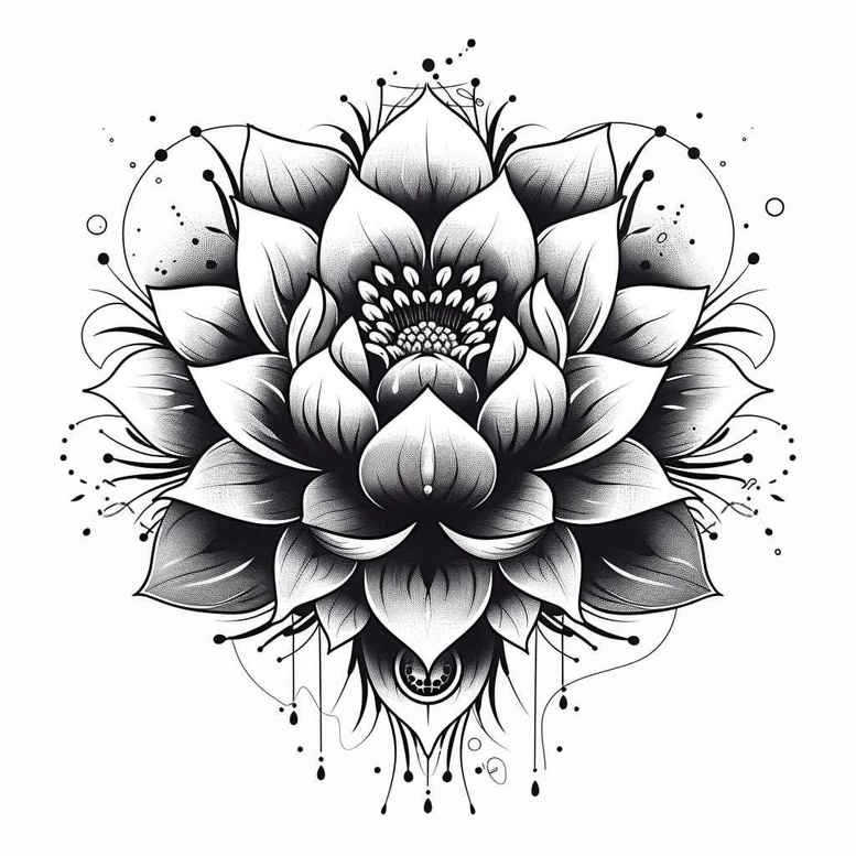 lotuses tattoo design ideas nonintrusive ornamental symbol of perseverance