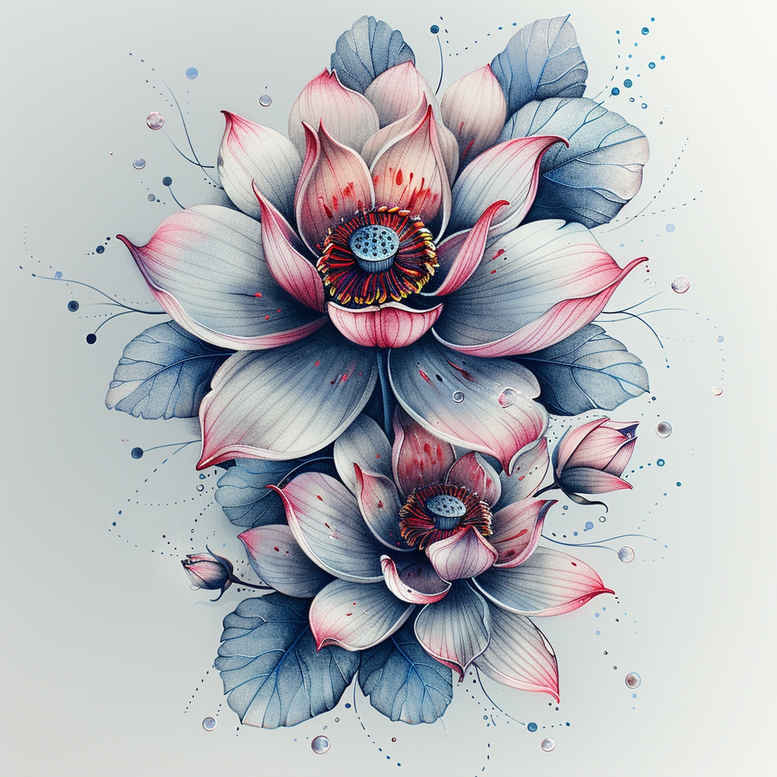 lotuses tattoo design ideas pure shape peaceful for ankle