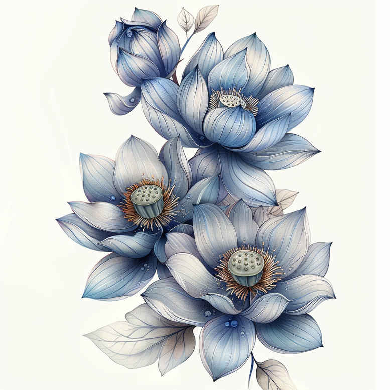 lotuses tattoo design ideas few strokes symbolic meaning for abdomen