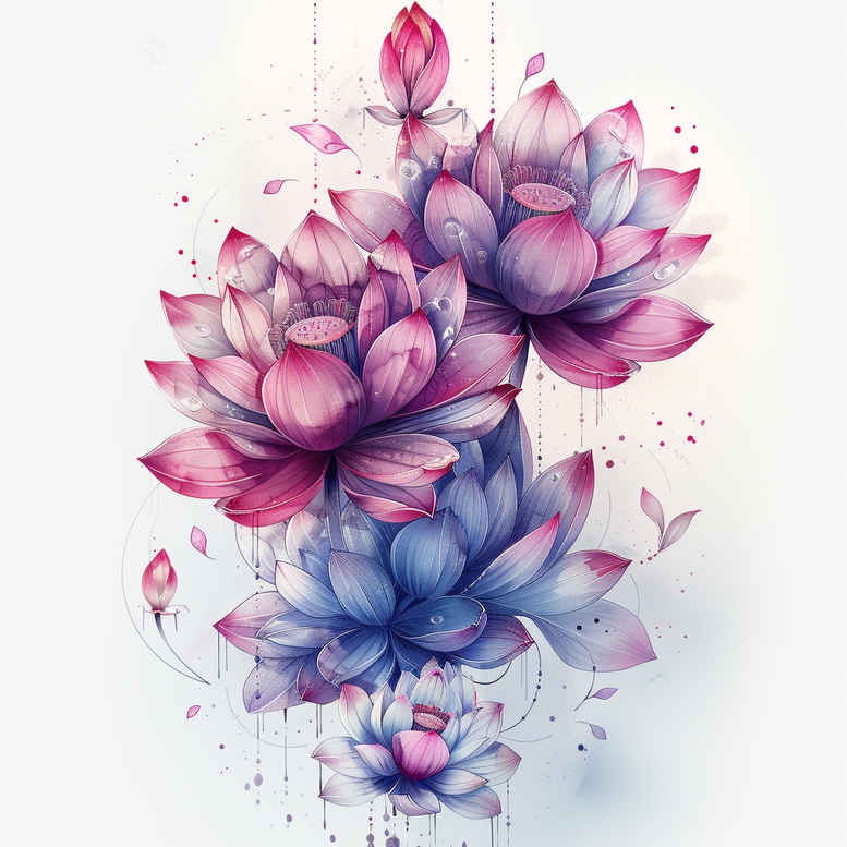 lotuses tattoo design ideas gentle symbolic meaning symbolising strength