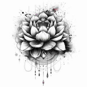 lotuses tattoo design ideas empty space symbolic purity for back