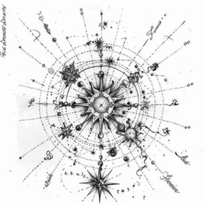 blooming-center – tattoo design ideas free ai generated – ornamental-web – for-stomach – Gallery: mandalas-and-similar-inkby-ai