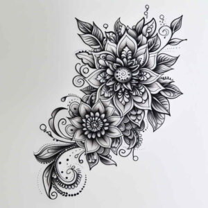 centerpiece – tattoo design ideas free ai generated – calm-mind – for-scapula – Gallery: mandalas-and-similar-inkby-ai