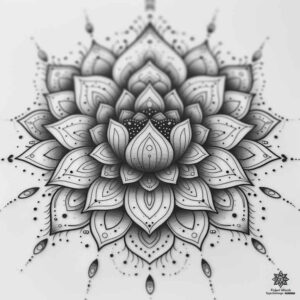 circle-of-unity – tattoo design ideas free ai generated – ornamental-web – for-shin – Gallery: mandalas-and-similar-inkby-ai