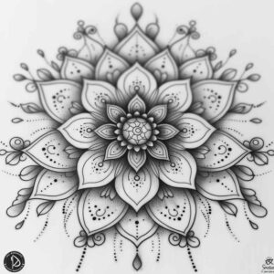 circular-pattern – tattoo design ideas free ai generated – mandala – for-palm – Gallery: mandalas-and-similar-inkby-ai
