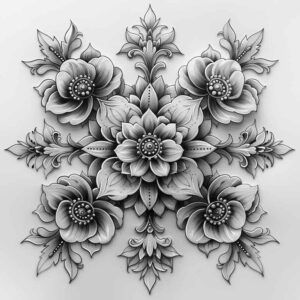 complex-design – tattoo design ideas free ai generated – artistic-swirl – for-outer-arm – Gallery: mandalas-and-similar-inkby-ai