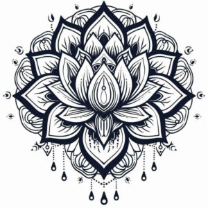 cosmic-order – tattoo design ideas free ai generated – continuous-pattern – for-scapula – Gallery: mandalas-and-similar-inkby-ai