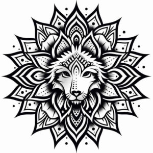 delicate-arcs – tattoo design ideas free ai generated – radial-symmetry – for-foot – Gallery: mandalas-and-similar-inkby-ai