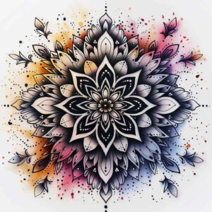 dynamic-center – tattoo design ideas free ai generated – geometric-pattern – for-side-torso – Gallery: mandalas-and-similar-inkby-ai