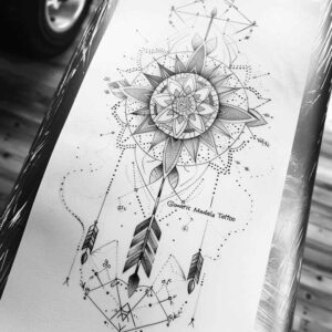 enlightenment – tattoo design ideas free ai generated – intricate-web – for-upper-back – Gallery: mandalas-and-similar-inkby-ai