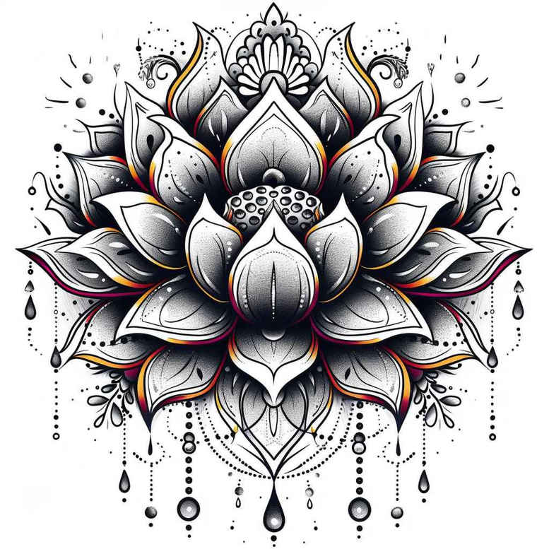 geometric-lace – tattoo design ideas free ai generated – unbroken-circle – for-ribs – Gallery: mandalas-and-similar-inkby-ai