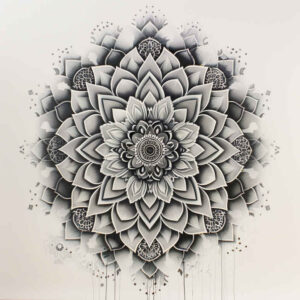 harmony-lines – tattoo design ideas free ai generated – ornamental-ring – for-lower-chest – Gallery: mandalas-and-similar-inkby-ai
