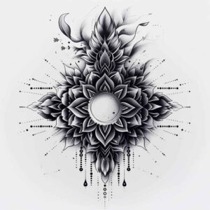 intricate-web – tattoo design ideas free ai generated – circle-of-unity – for-back – Gallery: mandalas-and-similar-inkby-ai