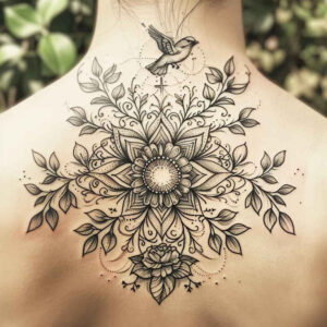 intricate-web – tattoo design ideas free ai generated – circle-segments – for-forearm – Gallery: mandalas-and-similar-inkby-ai