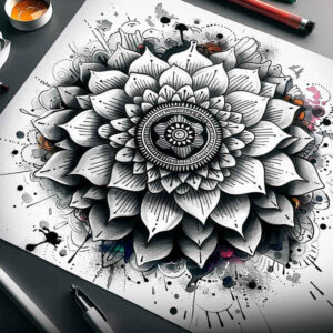 intricate-web – tattoo design ideas free ai generated – intricate – for-forearm – Gallery: mandalas-and-similar-inkby-ai