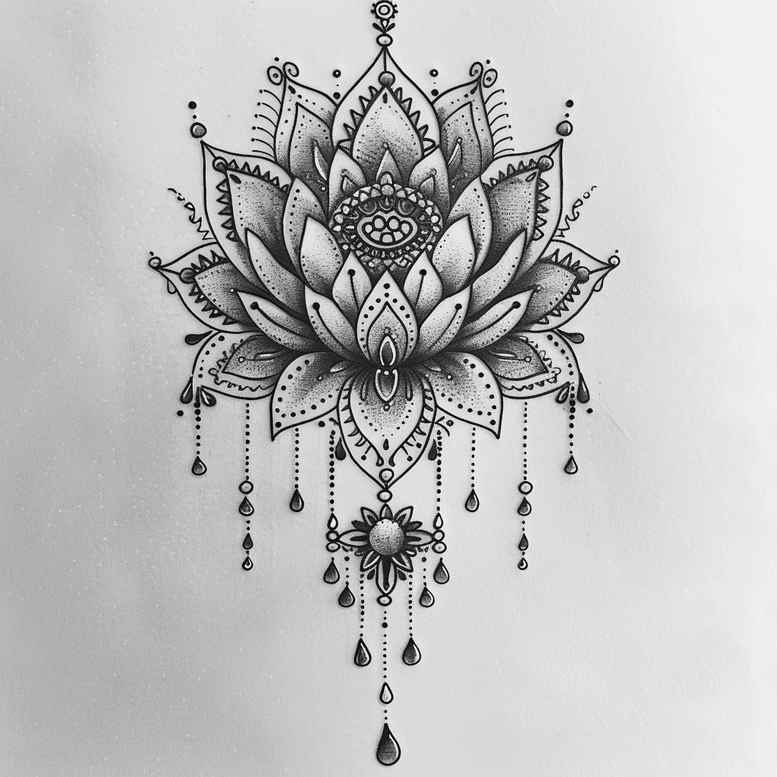 intricate-web – tattoo design ideas free ai generated – intricate – for-ribs – Gallery: mandalas-and-similar-inkby-ai