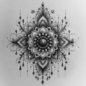 inward-focus – tattoo design ideas free ai generated – ethereal – for-upper-chest – Gallery: mandalas-and-similar-inkby-ai