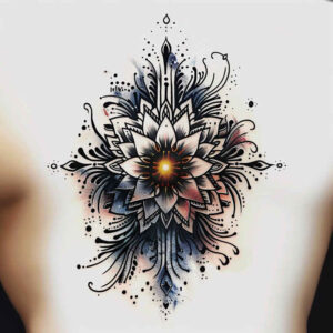 inward-focus – tattoo design ideas free ai generated – intricate-web – for-biceps – Gallery: mandalas-and-similar-inkby-ai