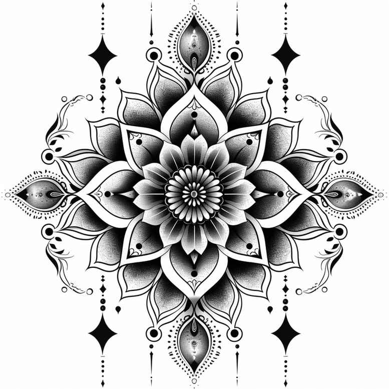 meditative – tattoo design ideas free ai generated – holy-pattern – for-hand – Gallery: mandalas-and-similar-inkby-ai