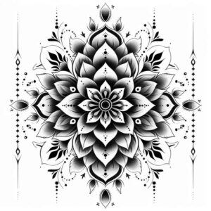 mesmerizing – tattoo design ideas free ai generated – eastern-influence – for-shoulder – Gallery: mandalas-and-similar-inkby-ai