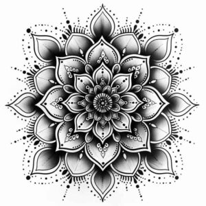 ornamental-mandala – tattoo design ideas free ai generated – sacred-geometry – for-knee – Gallery: mandalas-and-similar-inkby-ai