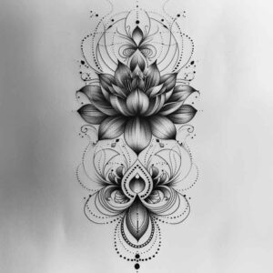 radiating-lines – tattoo design ideas free ai generated – continuous-pattern – for-hand – Gallery: mandalas-and-similar-inkby-ai