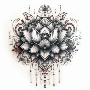 radiating-lines – tattoo design ideas free ai generated – universe – for-back-shoulder – Gallery: mandalas-and-similar-inkby-ai