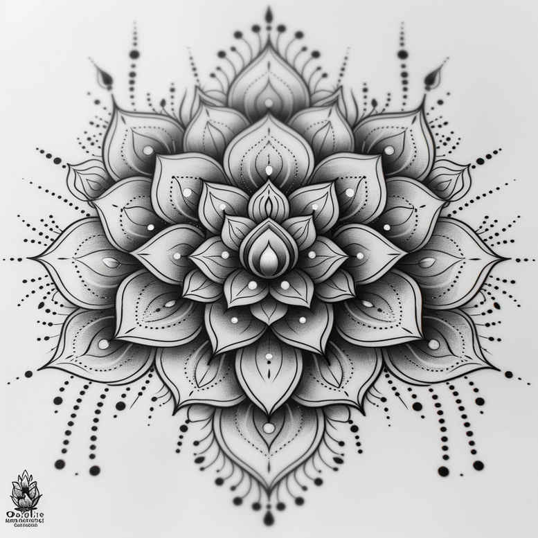repetitive-shapes – tattoo design ideas free ai generated – spokes – for-thigh – Gallery: mandalas-and-similar-inkby-ai