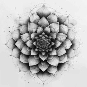 serenity – tattoo design ideas free ai generated – complex-design – for-thigh – Gallery: mandalas-and-similar-inkby-ai
