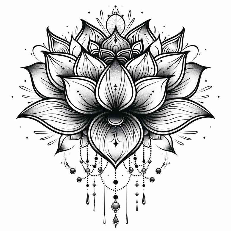 soft-curves – tattoo design ideas free ai generated – complex-design – for-shin – Gallery: mandalas-and-similar-inkby-ai