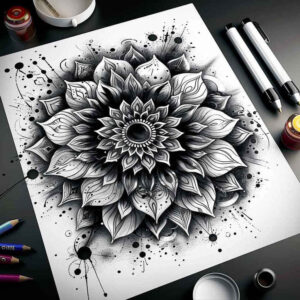 spirituality – tattoo design ideas free ai generated – cosmic-order – for-upper-back – Gallery: mandalas-and-similar-inkby-ai