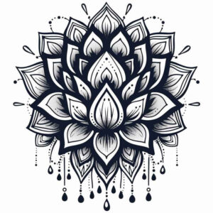 mandalas-and-similar tattoo design ideas spokes abstract for upper back