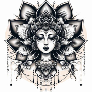 mandalas-and-similar tattoo design ideas detailed lines artistic for behind ear