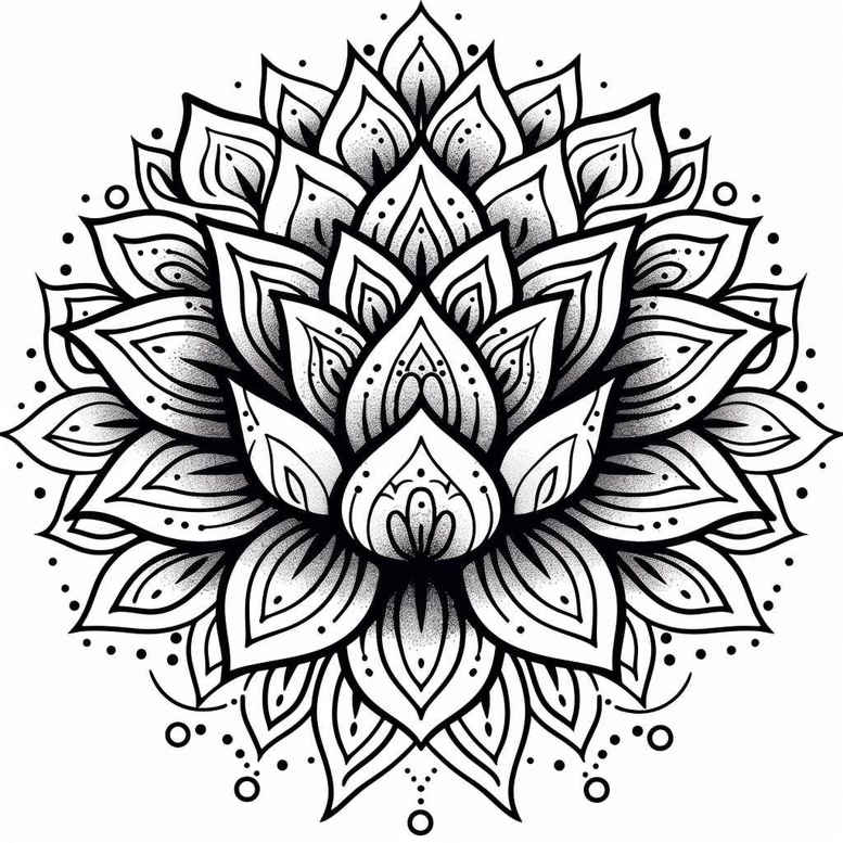 mandalas-and-similar tattoo design ideas centered artistic for shin