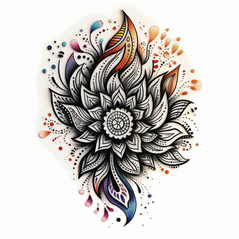 mandalas-and-similar tattoo design ideas radiant center artistic meaning strength