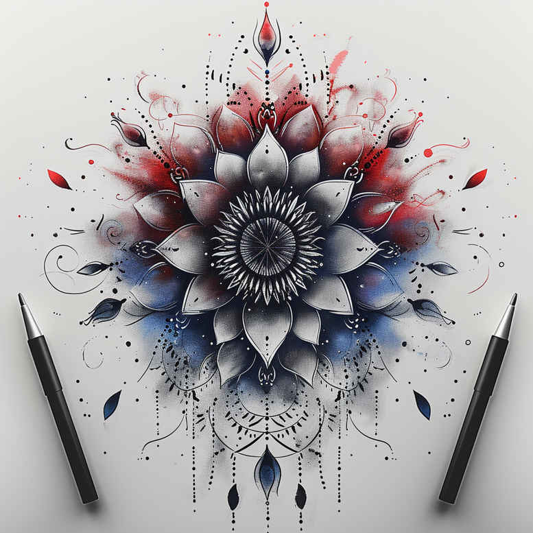 mandalas-and-similar tattoo design ideas ornamental mandala balance for foot