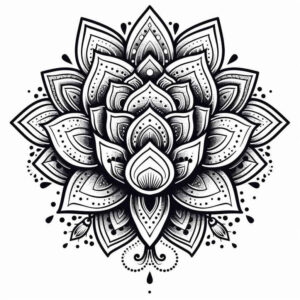 mandalas-and-similar tattoo design ideas ornamental swirl balance symbolising endurance