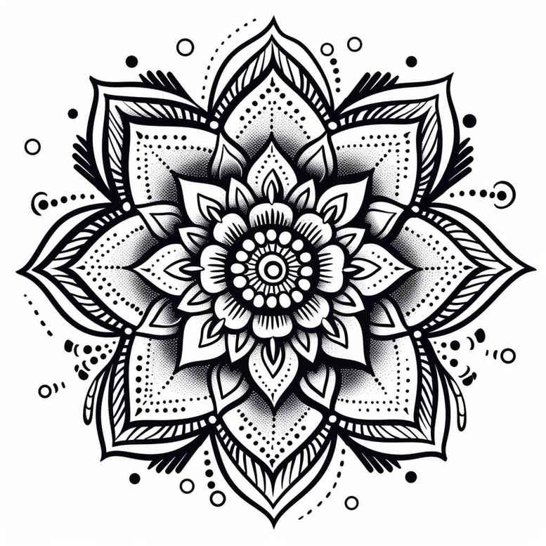 mandalas-and-similar tattoo design ideas inward focus centered symbolising endurance