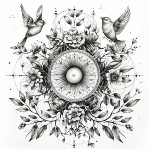 mandalas-and-similar tattoo design ideas detailed lines decorative embodying courage