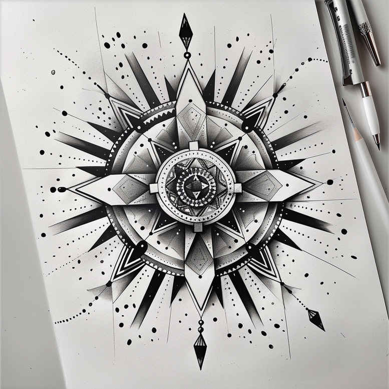 mandalas-and-similar tattoo design ideas hypnotic decorative stands for courage