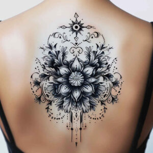 mandalas-and-similar tattoo design ideas universe delicate shading for back