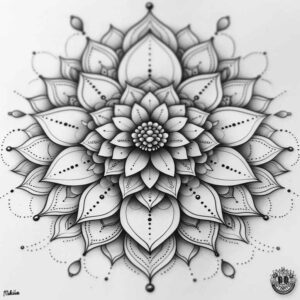mandalas-and-similar tattoo design ideas meditative detailed circles for shin