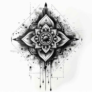 mandalas-and-similar tattoo design ideas delicate arcs detailed texture meaning strength